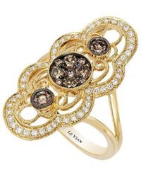 Le Vian - Le Vian Deco Estate 14k 0.89 Ct. Tw. Diamond Half-eternity Cocktail Ring - Lyst