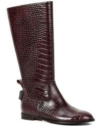 Tiffany & Fred Paris - Embossed Leather Riding Boot - Lyst