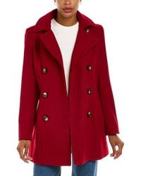nautica double breasted wool blend peacoat