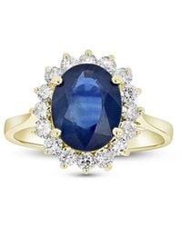 LEVARON - 14k 3.75 Ct. Tw. Diamond & Sapphire Cocktail Ring - Lyst