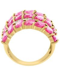 Effy Fine Jewelry - Over 6.11 Ct. Tw. Lab-Grown Diamond & Lab-Grown Lab Sapphire Ring - Lyst