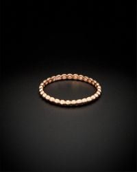 Italian Gold - 14k Italian Rose Gold Stackable Ring - Lyst