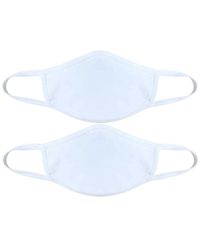 PQ Swim Set Of 2 Cloth Face Masks - White