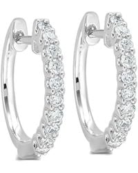 Sabrina Designs - 18K 0.30 Ct. Tw. Diamond Hoops - Lyst