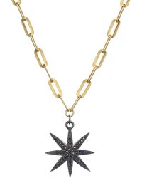 Rachel Reinhardt Jewelry - 14k Over Silver Cz Princess Collar Necklace - Lyst