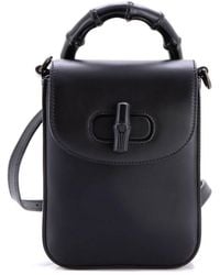 Gucci - Leather Bamboo Top Handle Backpack Mini (Authentic Pre-Loved) - Lyst