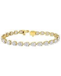 Lab Grown Diamonds - 14K 9.75 Ct. Tw. Lab-Grown Diamond Tennis Bracelet - Lyst