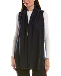 InCashmere - Long Flyaway 100% Cashmere Vest - Lyst