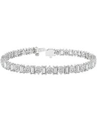 Lab Grown Diamonds - 14K 11.52 Ct. Tw. Lab-Grown Diamond Tennis Bracelet - Lyst