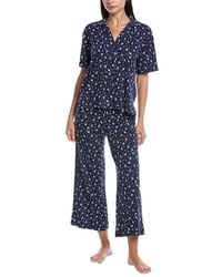 DKNY - 2Pc Top & Crop Pant Sleep Set - Lyst
