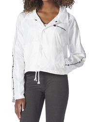 champion women's white jacket