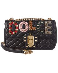Dolce & Gabbana Lucia Quilted Leather Shoulder Bag - Multicolour