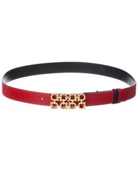 Ferragamo - Gancini Reversible & Adjustable Leather Belt - Lyst