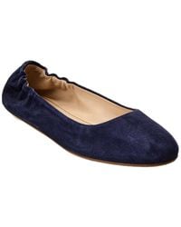 Theory - Glove Suede Ballet Flat - Lyst