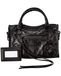 balenciaga mini city all black