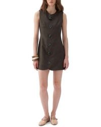 Nocturne - Seashell Accessorized Linen-blend Mini Dress - Lyst