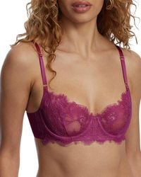 Skarlett Blue - Entice Lace Balconette Bra - Lyst
