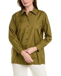 Lafayette 148 New York - Oversized Button Down Linen Shirt - Lyst