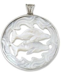 Samuel B. - 8.00 Ct. Tw. Citrine & 6Mm Pearl Pendant - Lyst