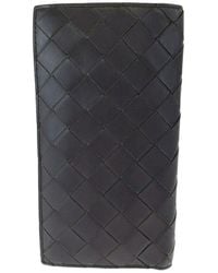 Bottega Veneta - Maxi Intrecciato Leather Long Wallet (Authentic Pre- Loved) - Lyst
