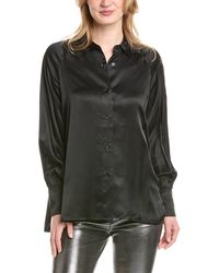 AllSaints - Oana Silk-blend Shirt - Lyst
