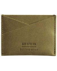 Shinola - Utility Usa Heritage Leather Card Case - Lyst