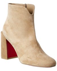 christian louboutin castarika suede ankle boots