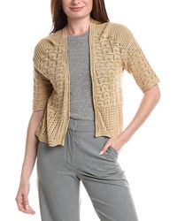Joseph A - Open Stitch Shrug Top - Lyst