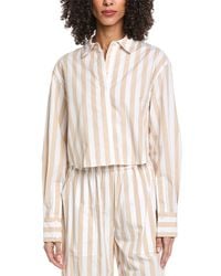 Jonathan Simkhai - Renata Cropped Button Down Shirt - Lyst