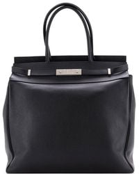 Saint Laurent - Leather Manhattan Tote North South (Authentic Pre-Loved) - Lyst
