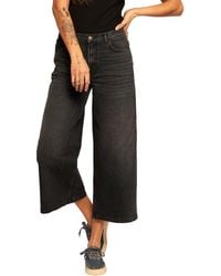 Current/Elliott - Current/Elliott The Dusty Out Crop Wide Leg Jean - Lyst
