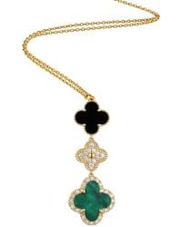 Liv Oliver - 18K Plated 17.10 Ct. Tw. Gemstone Cz Necklace - Lyst