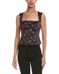 REVERIEE - Square Neck Sleeveless Top - Lyst