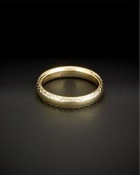 Italian Gold - 14k Milgrain Comfort Fit Ring - Lyst