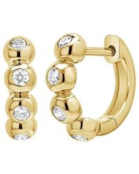 Sabrina Designs - 14K 0.34 Ct. Tw. Diamond Hoop Earrings - Lyst