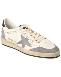 Golden Goose - Ball Star Leather & Suede Sneaker - Lyst