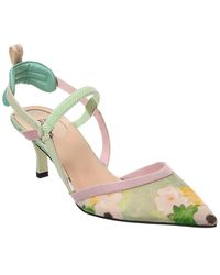 Fendi - Colibri Leather Slingback Pump - Lyst