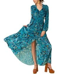 Hale Bob - Velvet Silk-Blend Boho Dress - Lyst