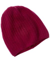 Portolano - Stitched Slouchy Cashmere Hat - Lyst