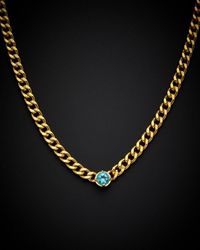 Italian Gold Over Silver - 14K Gemstone Necklace - Lyst