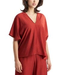 Natori - Terra Foil Crinkle Caftan Shirt - Lyst