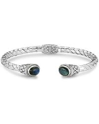 Samuel B. - 4.00 Ct. Tw. Labradorite Woven Bangle Bracelet - Lyst