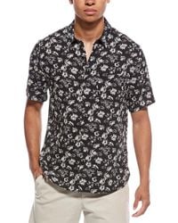 Vince - Firework Floral Classic Fit Linen-Blend Shirt - Lyst