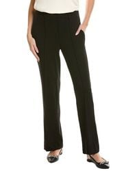 Tahari - Wide Leg Pintuck Pant - Lyst