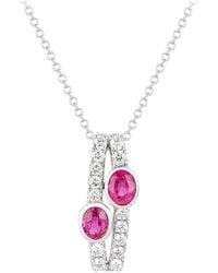 Gregg Ruth - 14K 1.41 Ct. Tw. Diamond & Ruby Pendant - Lyst