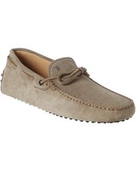 Tod's - Tods Gommino Suede Driver - Lyst