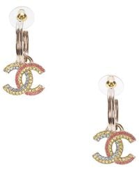 CHANEL - Cc Earrings (Authentic Pre-Loved) - Lyst