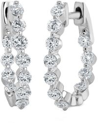 Sabrina Designs - 14K 0.86 Ct. Tw. Diamond Oval Hoops - Lyst