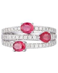 Gregg Ruth - 14K 1.63 Ct. Tw. Diamond & Ruby Ring - Lyst