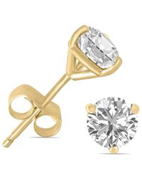 Lab Grown Diamonds - 14k 0.25 Ct. Tw. Lab Grown Diamond Earrings - Lyst
